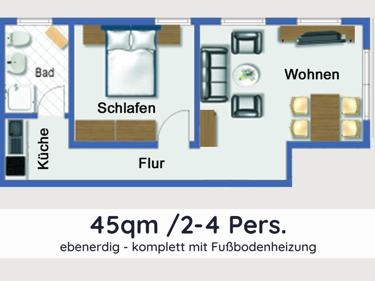 Апартаменти Der Fuchsbau - Fewo Lepetit - Im Sonnigen Harz - Hunde Willkommen - 100M Bis Zum Wald - Free Wlan Бад-Закса Екстер'єр фото